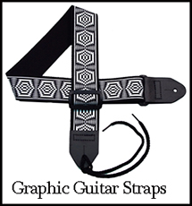 Graphic guitar straps