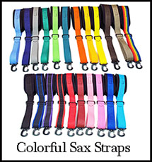 Colorful saxophone straps